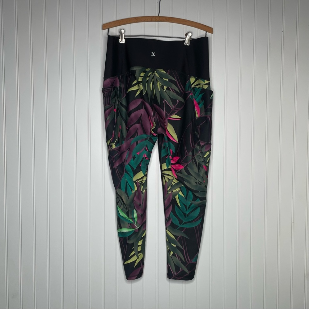 Xersion Tropical Print 7/8 Ankle Leggings - Picture 6 of 8